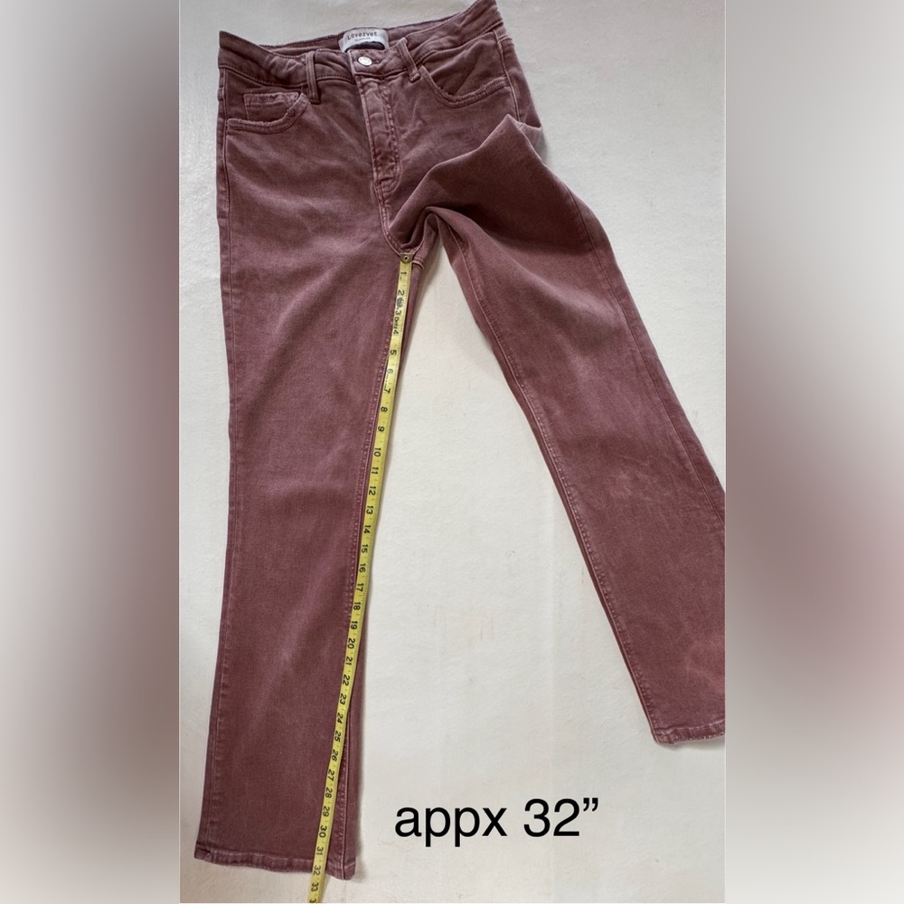 LOVERVET by Vervet High-Waist Boot Factory Fade Wine (29/9) - Picture 9 of 17